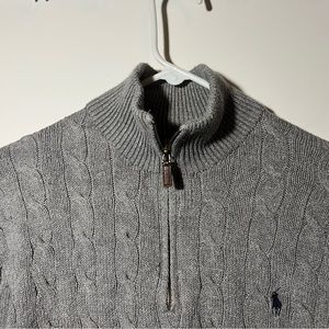 Men’s pullover quarter zip sweater
